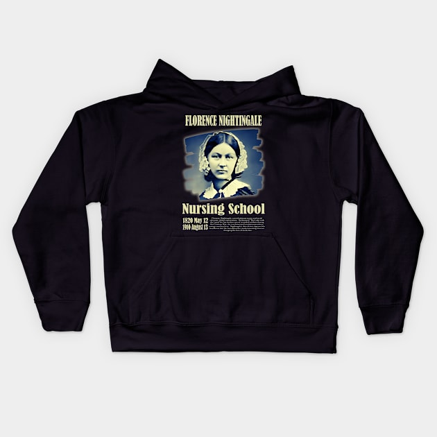 Florence Nightingale: The Spirit of Nursing Kids Hoodie by chems eddine